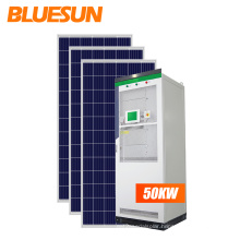 Bluesun hybrid solar energy system 50kw 100kw 200kw 500kw 1mw solar system  roof solar system for factory